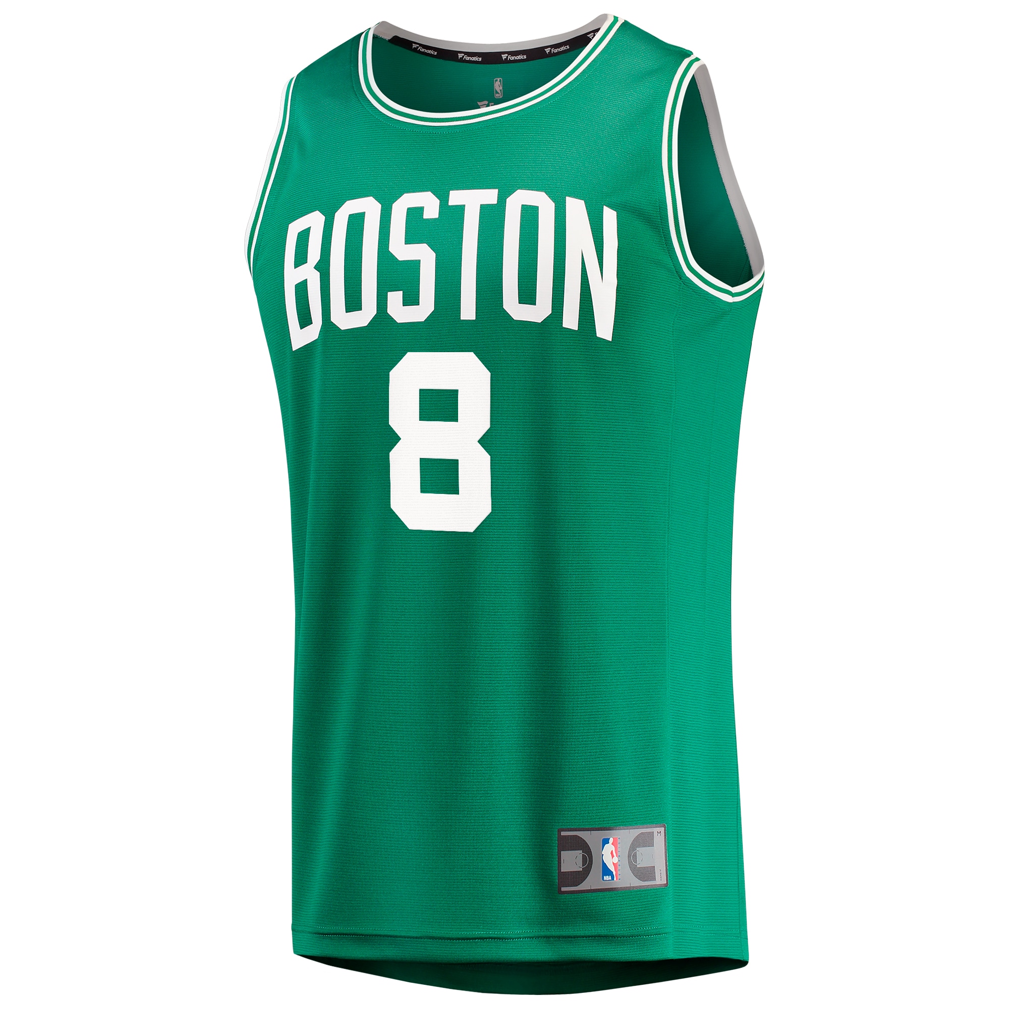 Alternative view of Kristaps Porzingis Boston Celtics Fanatics Youth Fast Break Player Basketball Jersey - Icon Edition - Kelly Green