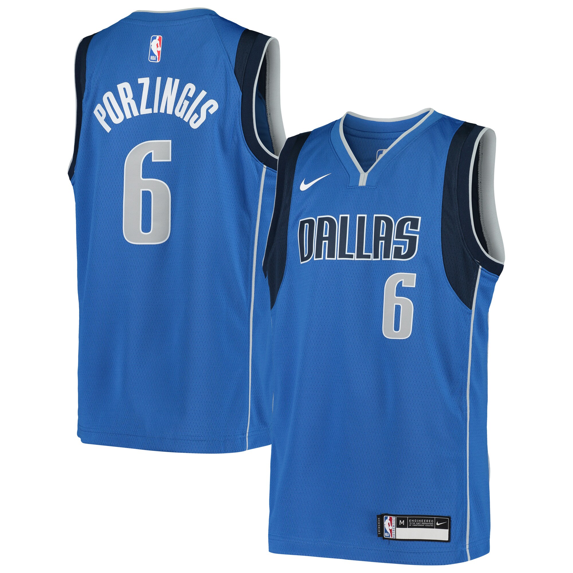 Kristaps Porzingis Dallas Mavericks Youth Swingman Basketball Jersey - Icon Edition - Blue