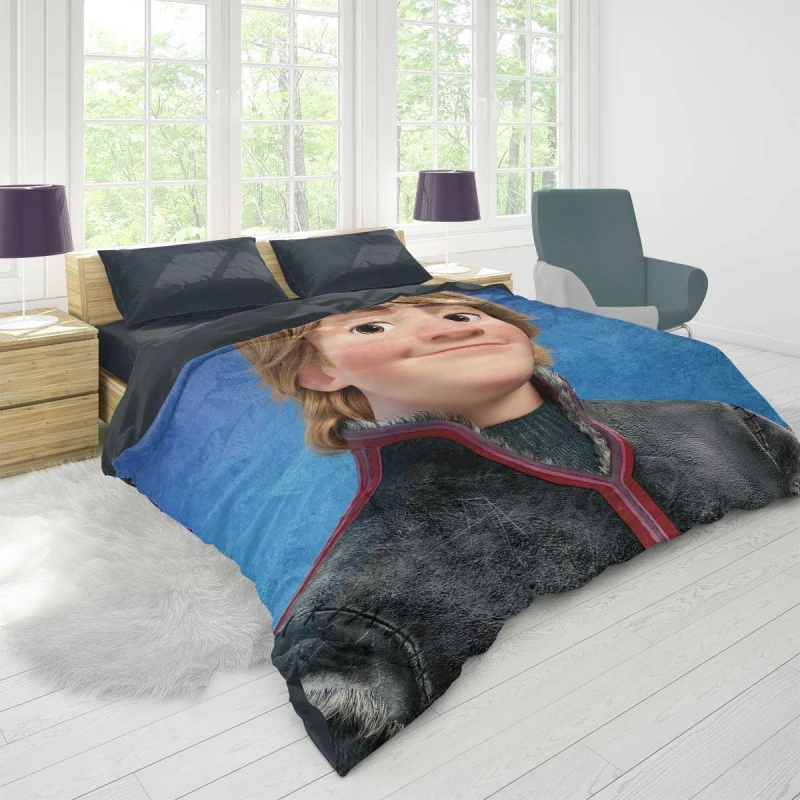 Alternative view of Kristoff In Frozen Disney Movie Duvet Cover - Custom Bedding Set