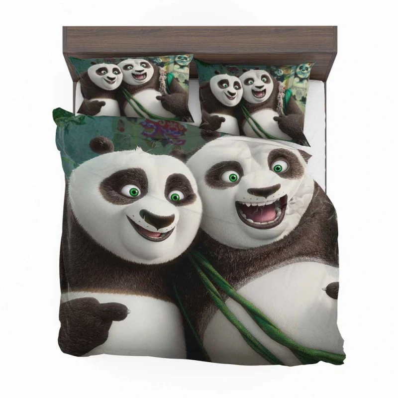 Alternative view of Kung Fu Panda 3 Movie Po And Li Bedding Set - Custom Bedding Set