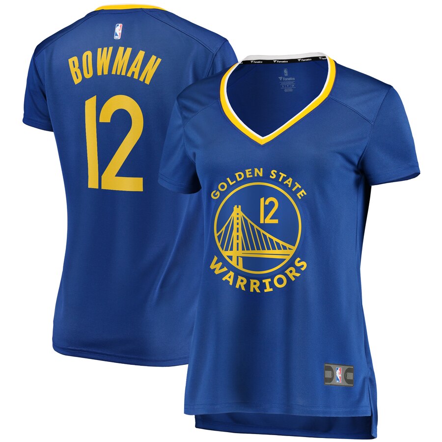 Ky Bowman Golden State Warriors Fanatics Branded Women's Fast Break Player Basketball Jersey - Icon Edition - Royal