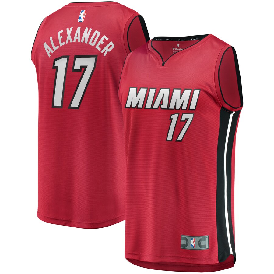 Kyle Alexander Miami Heat Fanatics Branded Youth Fast Break Replica Basketball Jersey Red - Statement Edition