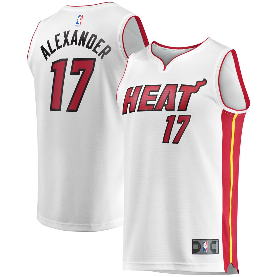 Kyle Alexander Miami Heat Fanatics Branded Youth Fast Break Replica Player Basketball Jersey White - Association Edition