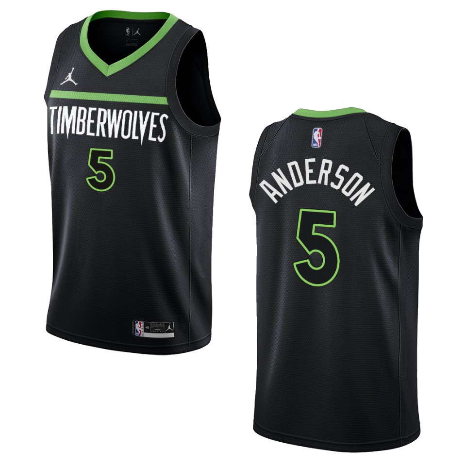 Kyle Anderson Black Statement Edition 2022-23 Minnesota Timberwolves Swingman Basketball Jersey