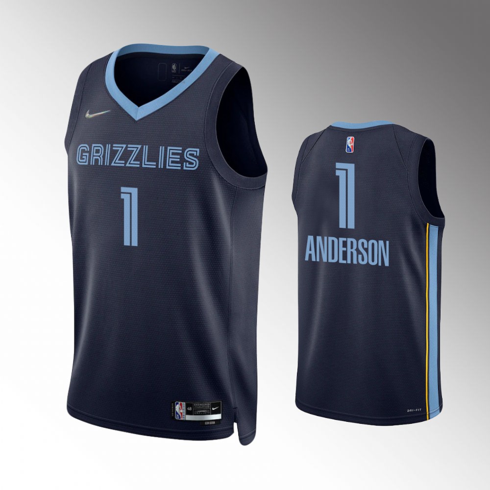 Kyle Anderson Memphis Grizzlies Icon Edition Navy Swingman Basketball Jersey 21-22