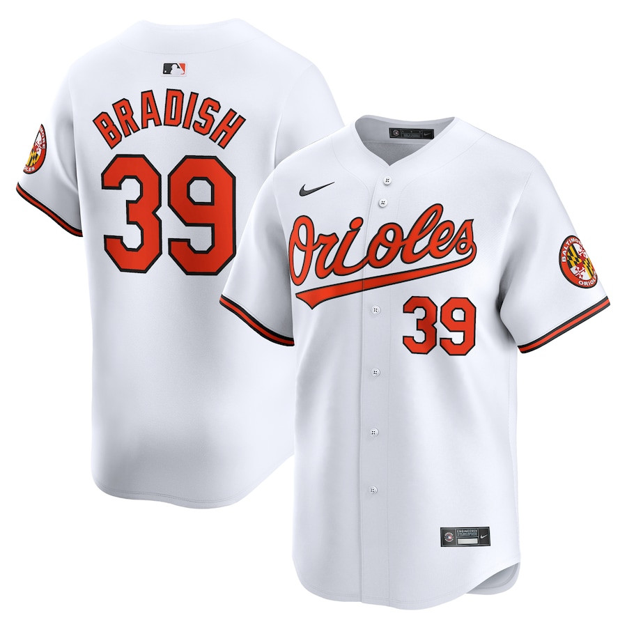 Kyle Bradish 39 Baltimore Orioles Home Limited Men Jersey - White