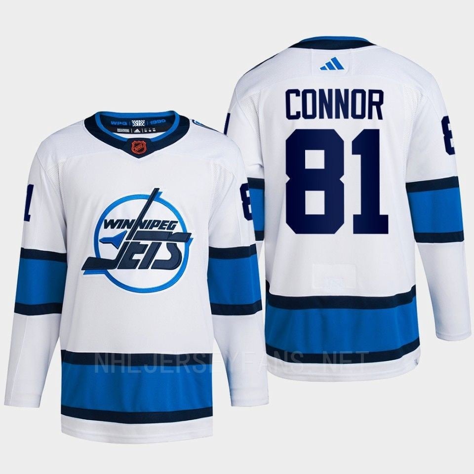 Kyle Connor 81 Reverse Retro 2.0 2022 Winnipeg Jets White Hockey Jersey Primegreen - JS139 