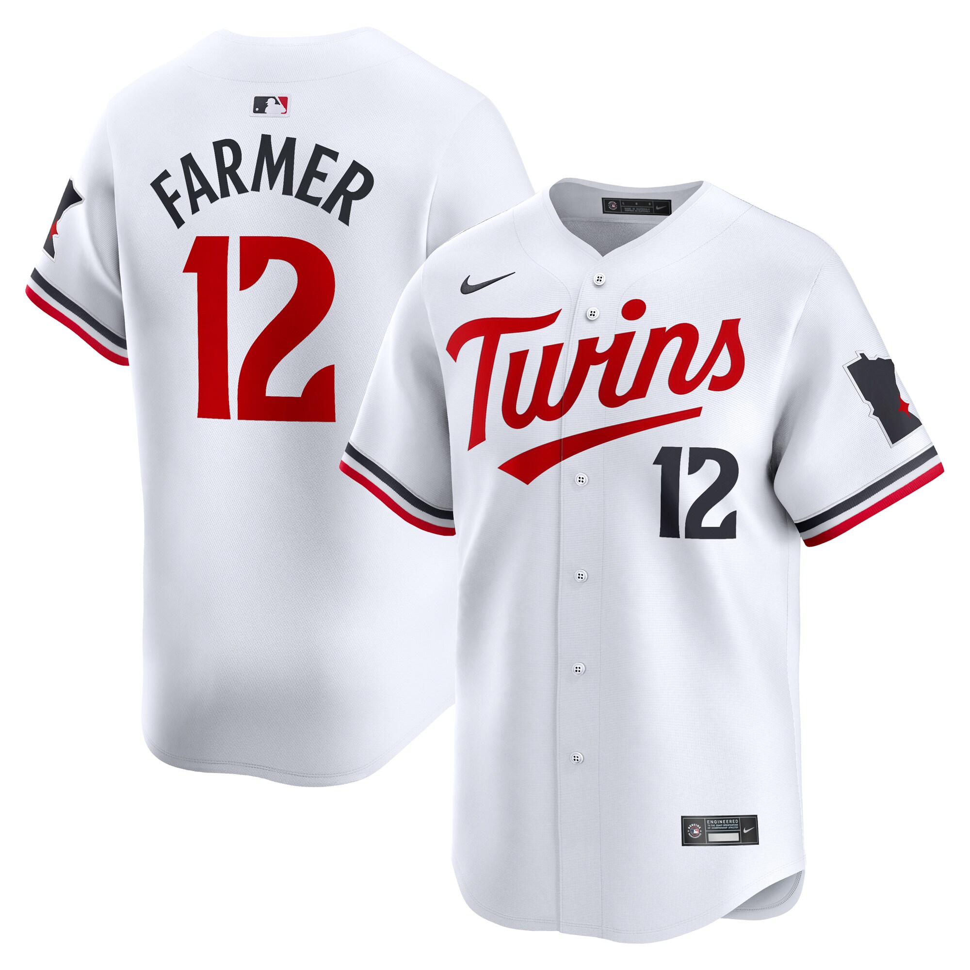 Kyle Farmer Minnesota Twins Home Limited Player Baseball Jersey - White