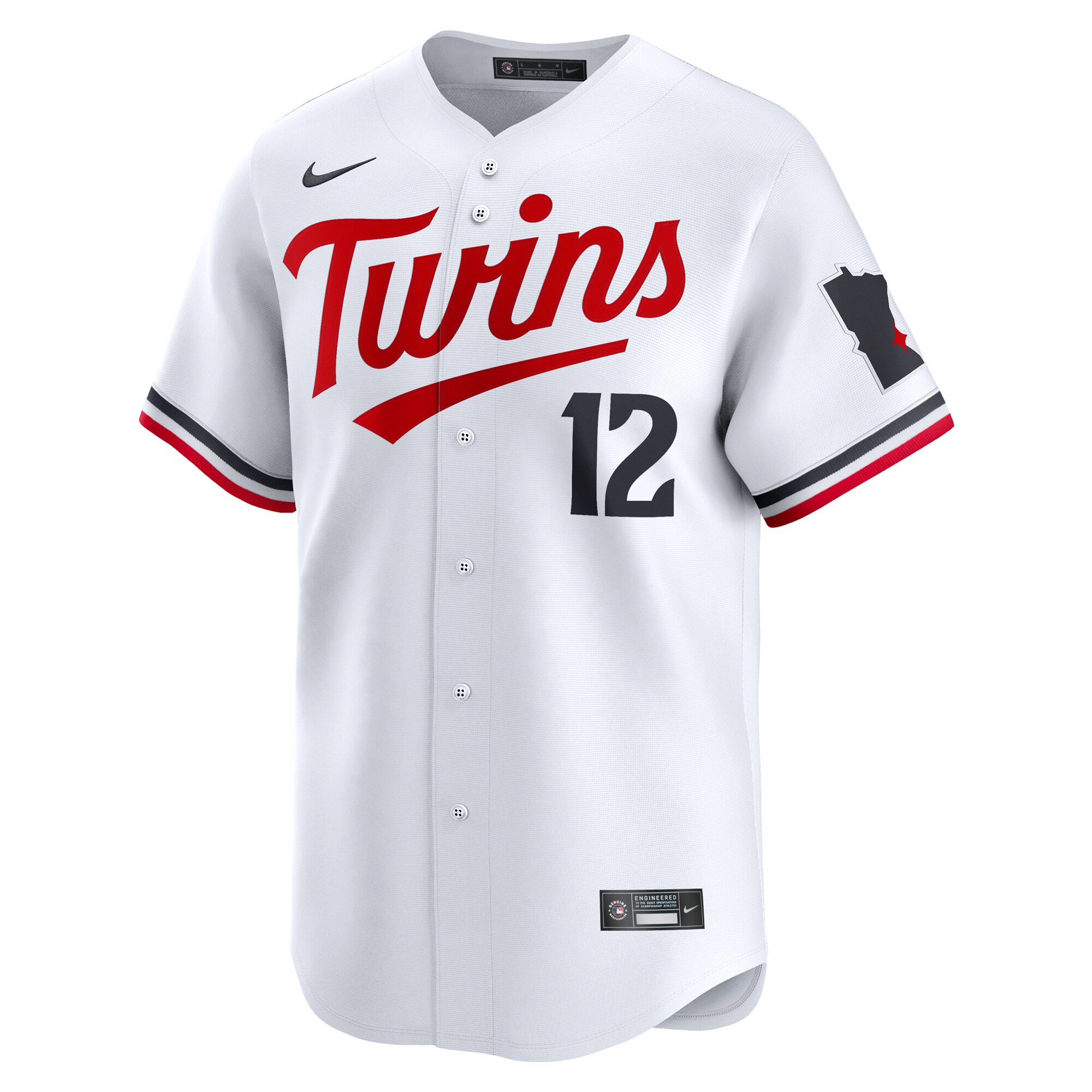 Alternative view of Kyle Farmer Minnesota Twins Home Limited Player Baseball Jersey - White