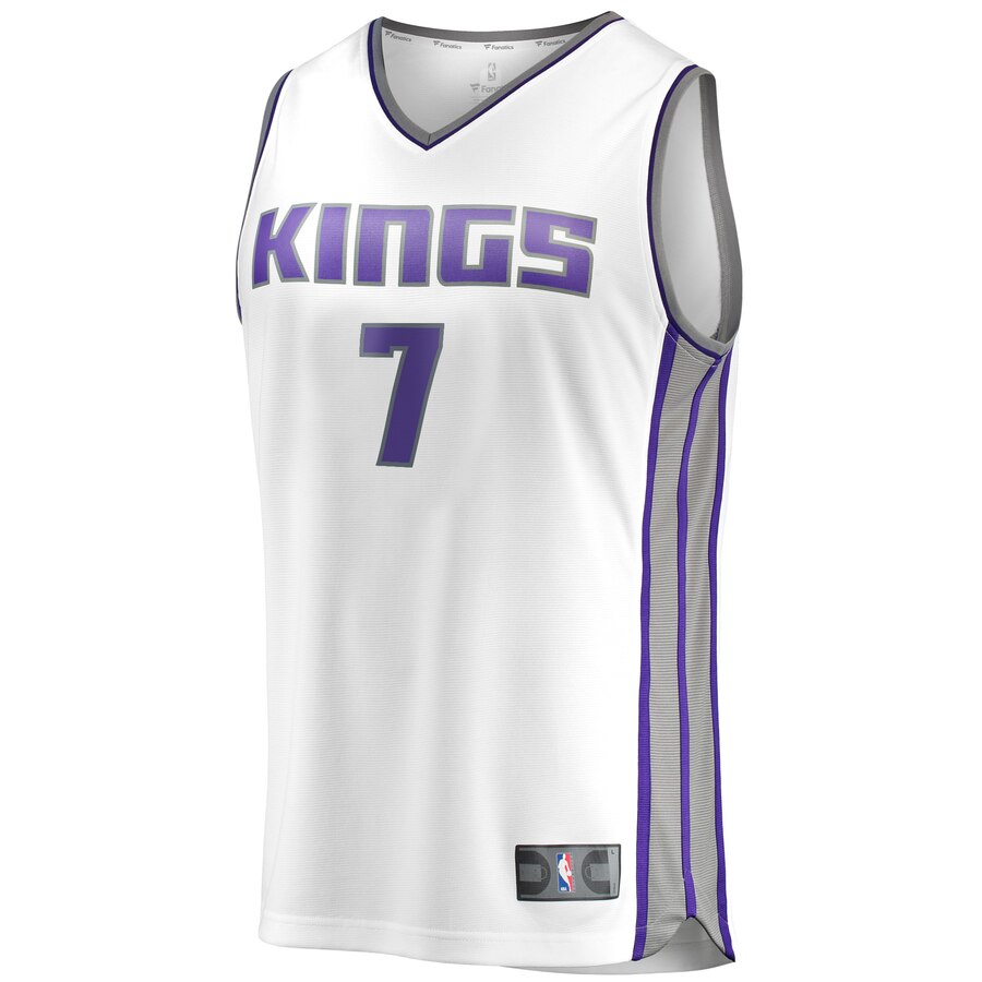 Alternative view of Kyle Guy Sacramento Kings Fanatics Branded Fast Break Replica Player Basketball Jersey White - Association Edition