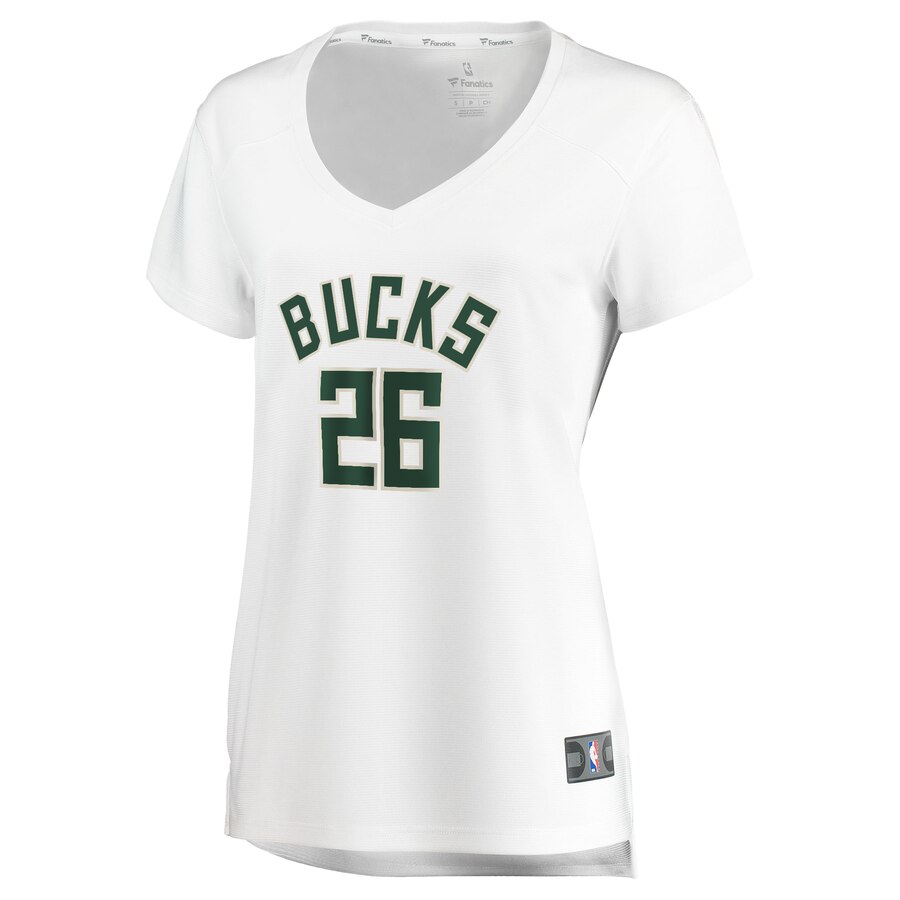 Alternative view of Kyle Korver Milwaukee Bucks Fanatics Branded Women's Fast Break Replica Basketball Jersey White - Association Edition