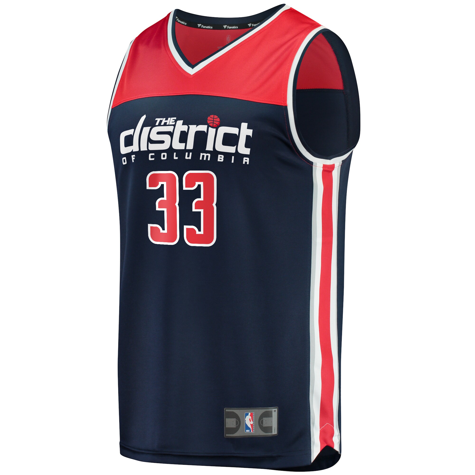Alternative view of Kyle Kuzma Washington Wizards Fanatics Youth Fast Break Player Jersey Navy - Statement Edition