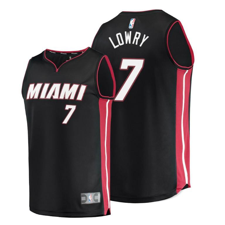 Kyle Lowry Miami Heat 7 Black Basketball Jersey Icon Edition - Men Basketball Jersey - JS780 