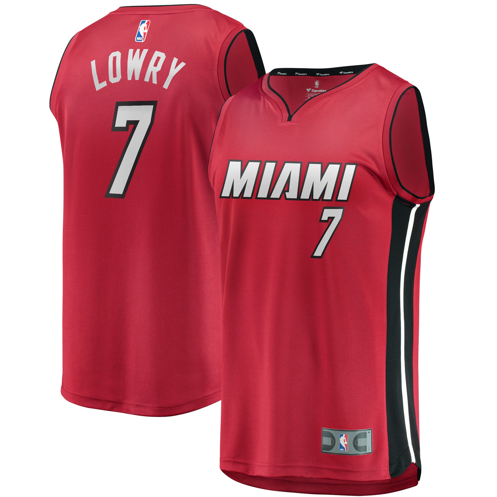 Kyle Lowry Miami Heat Fanatics Youth Fast Break Replica Player Basketball Jersey Red - Statement Edition