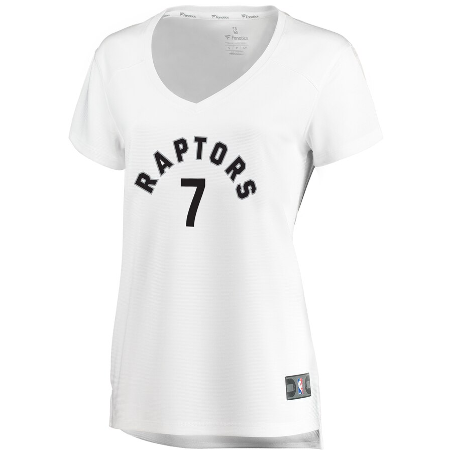 Alternative view of Kyle Lowry Toronto Raptors Fanatics Branded Women's Fast Break Replica Basketball Jersey - Association Edition - White