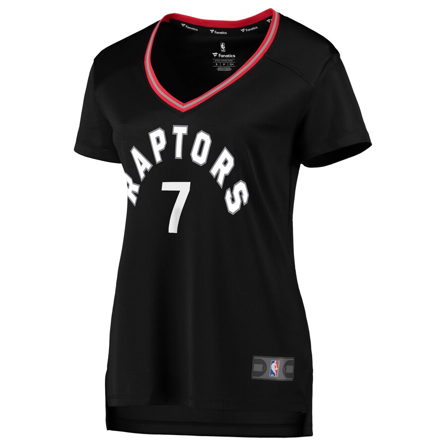 Alternative view of Kyle Lowry Toronto Raptors Fanatics Branded Women's Fast Break Replica Player Basketball Jersey - Statement Edition - Black