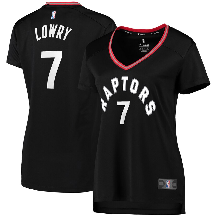 Kyle Lowry Toronto Raptors Fanatics Branded Women's Fast Break Replica Player Basketball Jersey - Statement Edition - Black