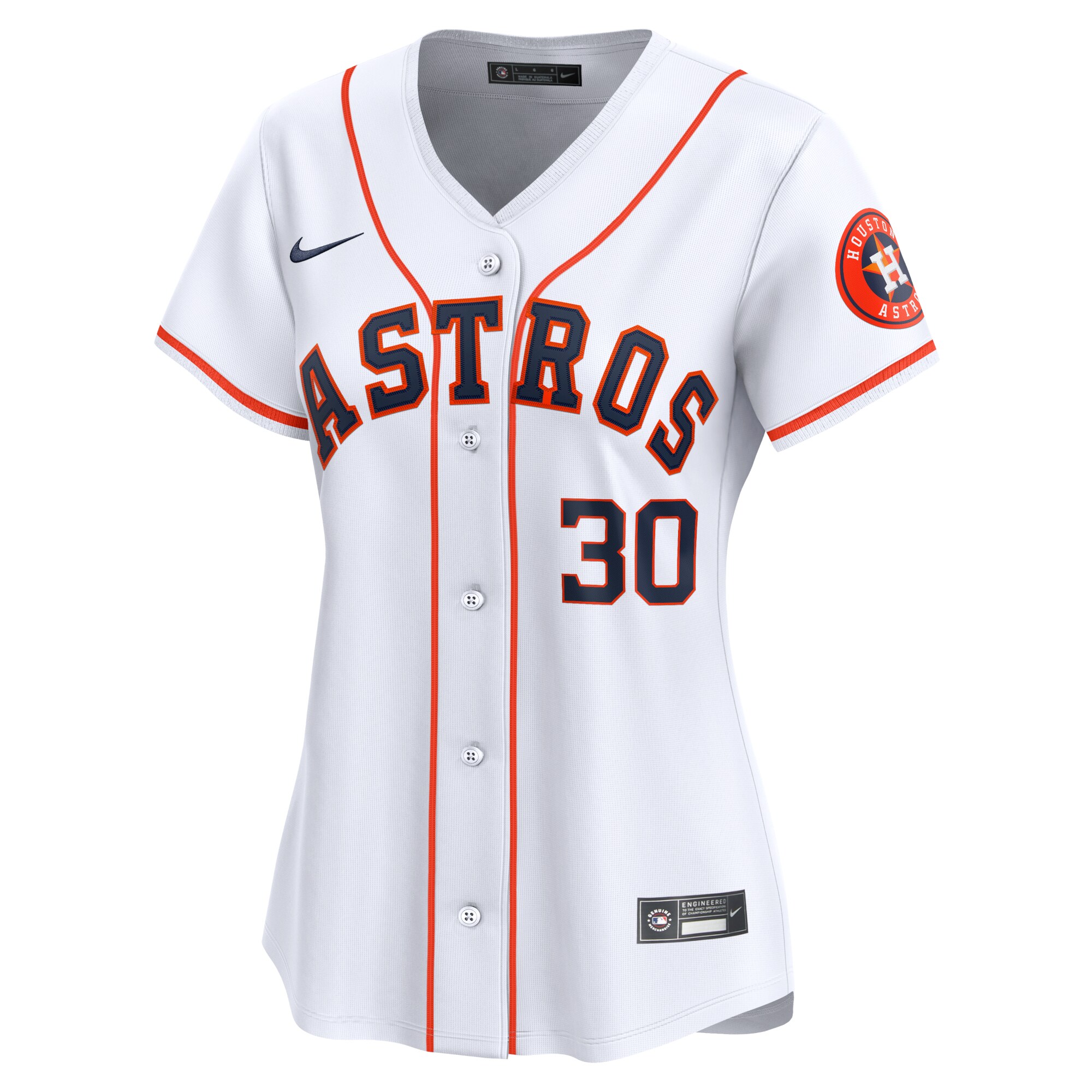 Alternative view of Kyle Tucker Houston Astros Women's Home Limited Player Baseball Jersey - White