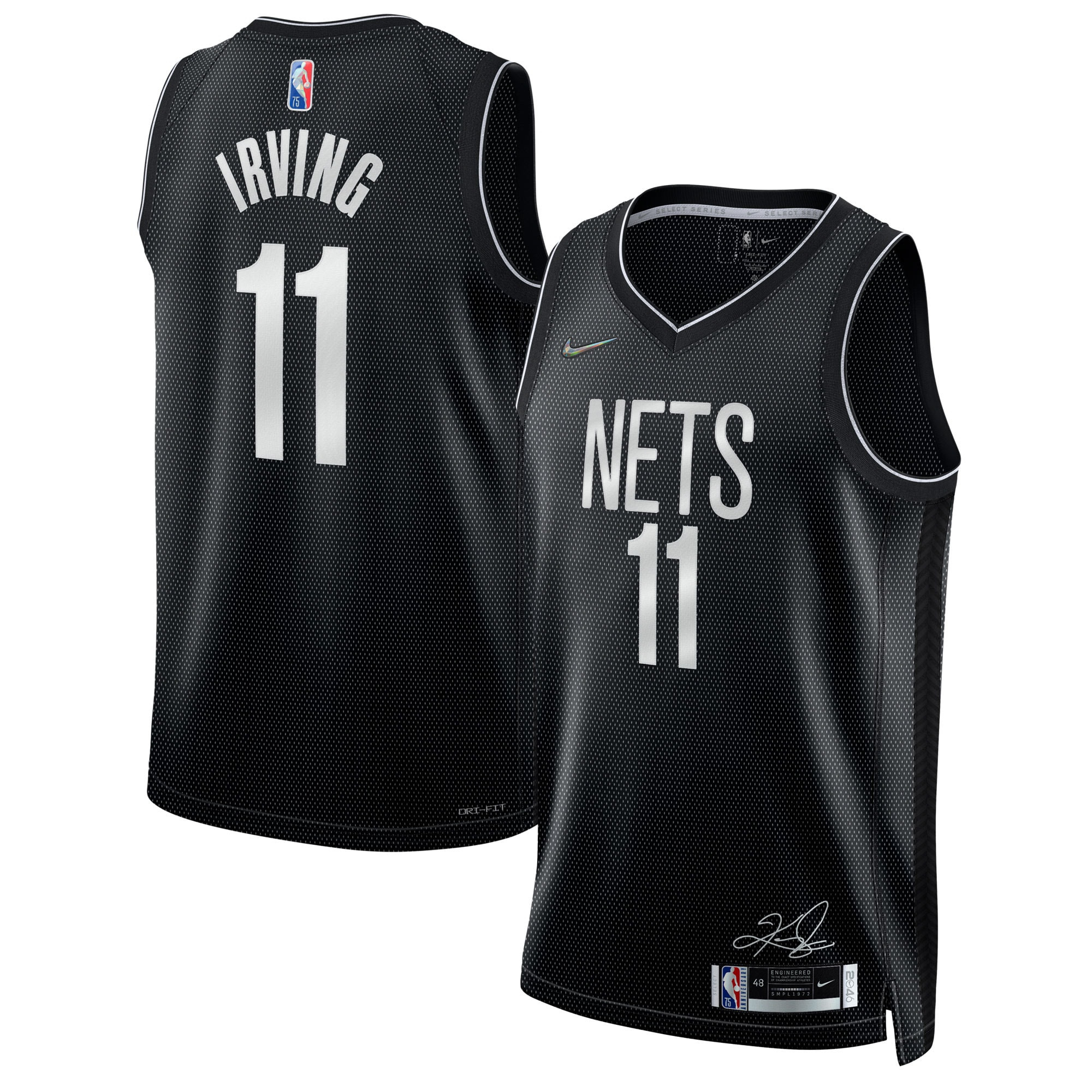 Kyrie Irving 11 Brooklyn Nets Select Series Rookie of the Year Swingman Team Basketball Jersey - Printing - JS429 
