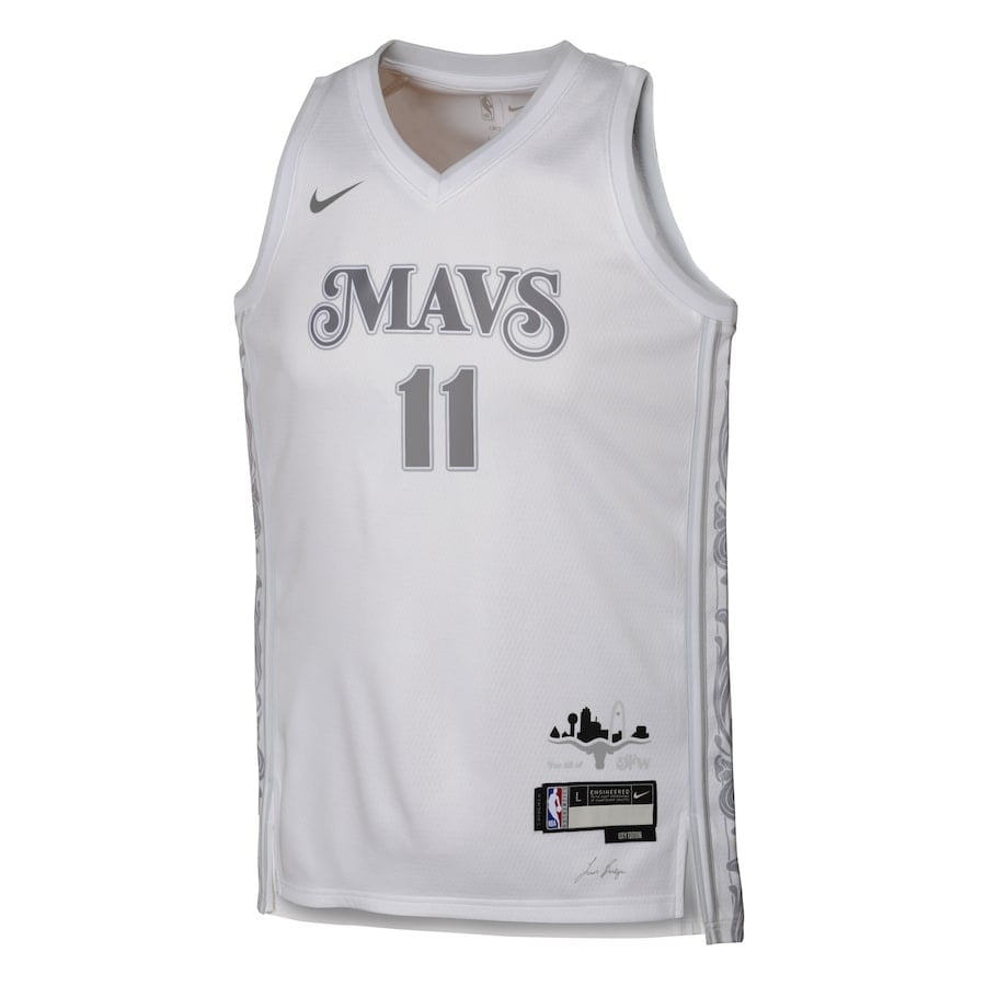 Alternative view of Kyrie Irving 11 Dallas Mavericks 2024/25 Swingman Player YOUTH Basketball Jersey - City Edition - White - JS558 
