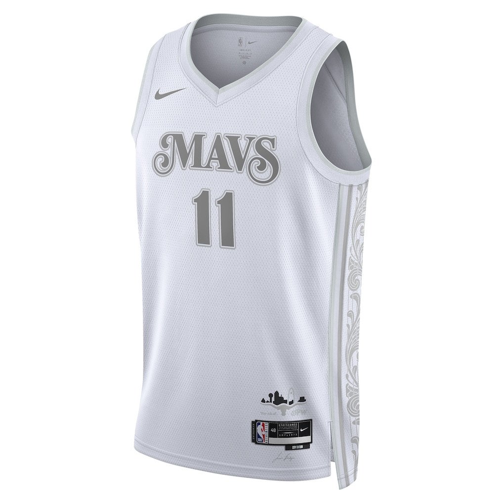 Alternative view of Kyrie Irving 11 Dallas Mavericks Unisex 2024/25 Swingman Player Basketball Jersey - City Edition - White - JS342 