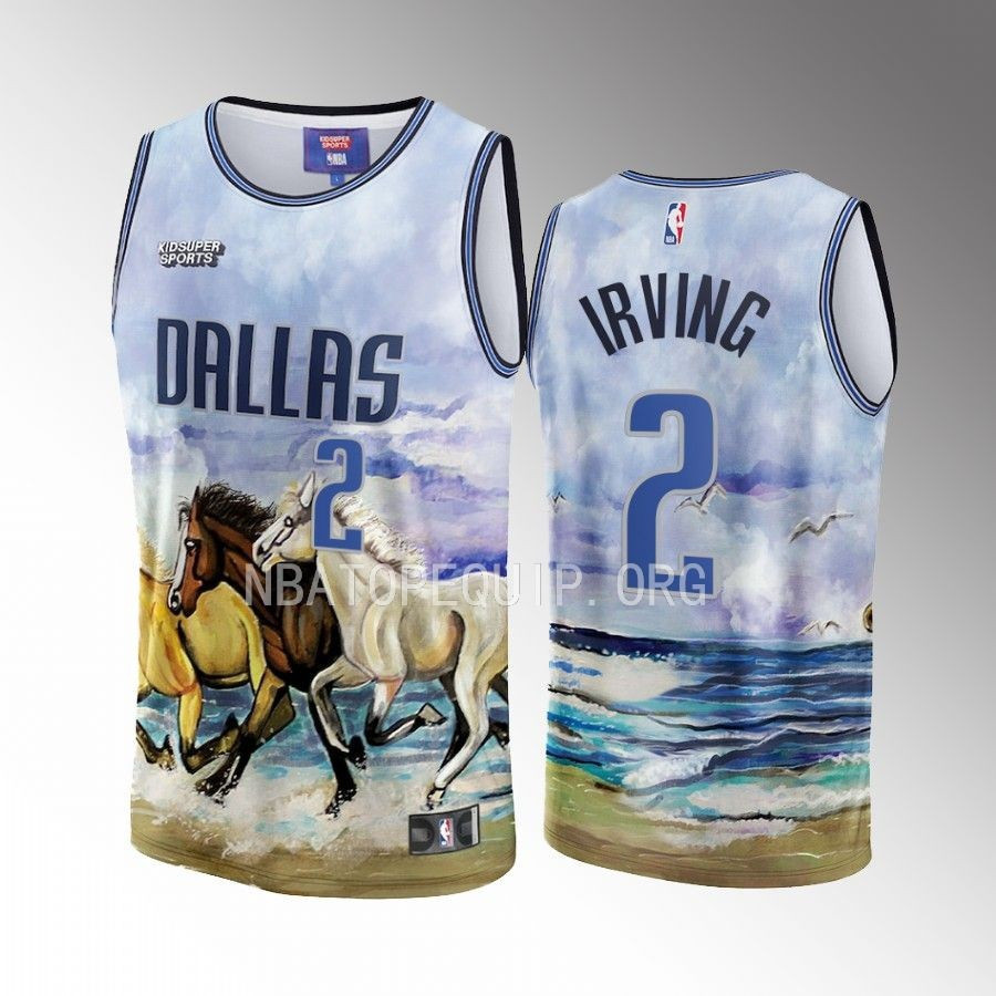 Kyrie Irving 2 Dallas Mavericks NBA & KidSuper Studios Unisex Hometown Basketball Jersey - JS134 