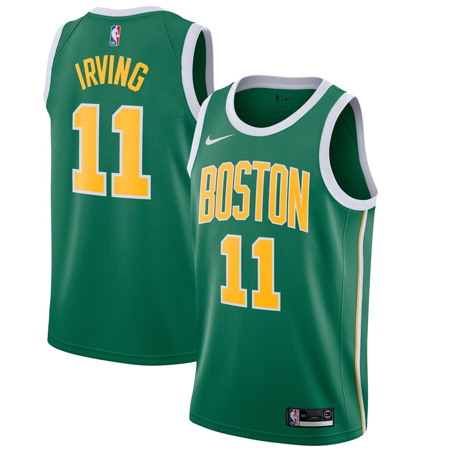 Kyrie Irving Boston Celtics 2018/19 Swingman Basketball Jersey Green - Earned Edition