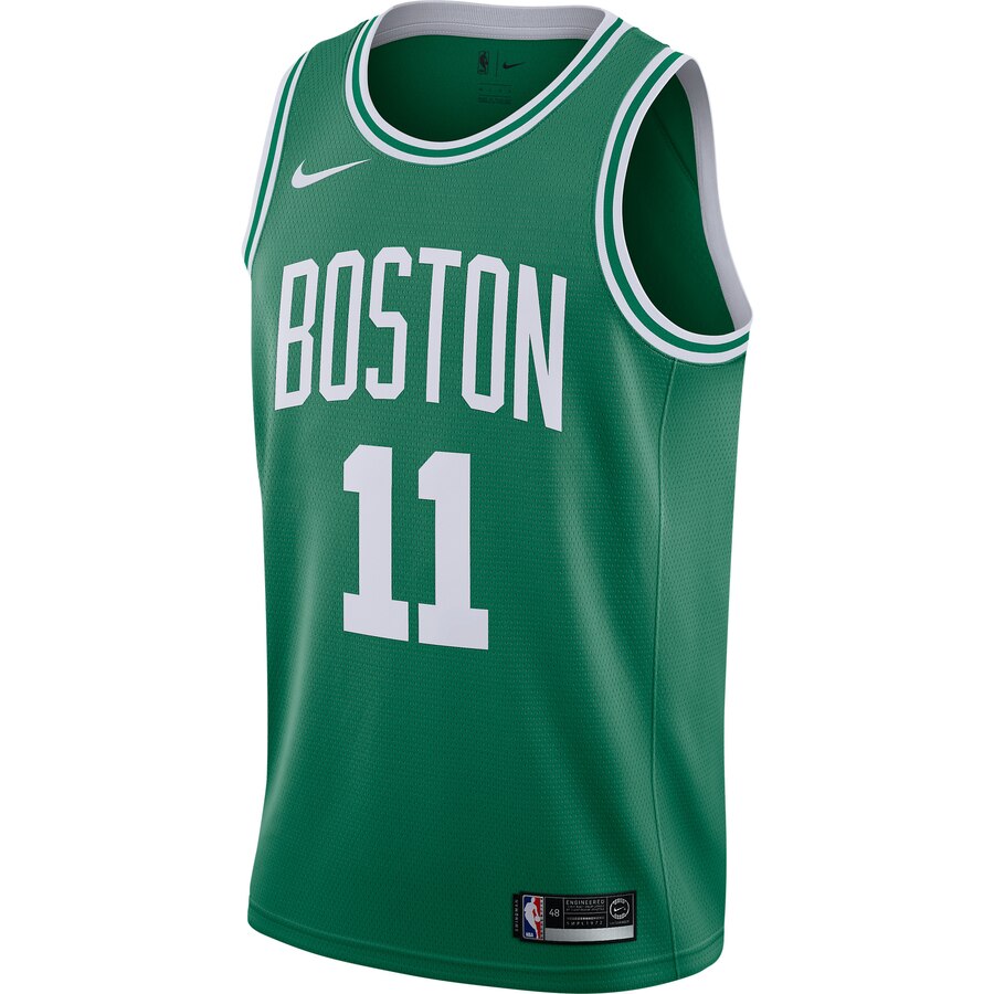 Alternative view of Kyrie Irving Boston Celtics Swingman Basketball Jersey - Kelly Green - Icon Edition