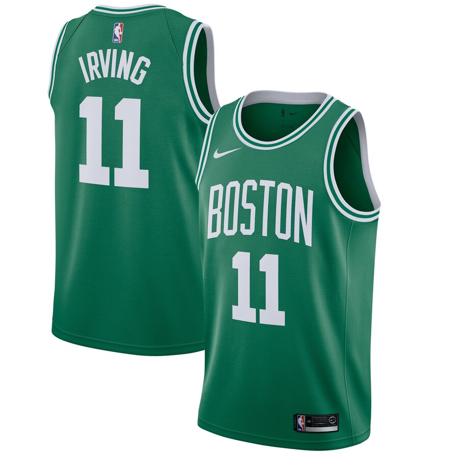 Kyrie Irving Boston Celtics Swingman Basketball Jersey - Kelly Green - Icon Edition