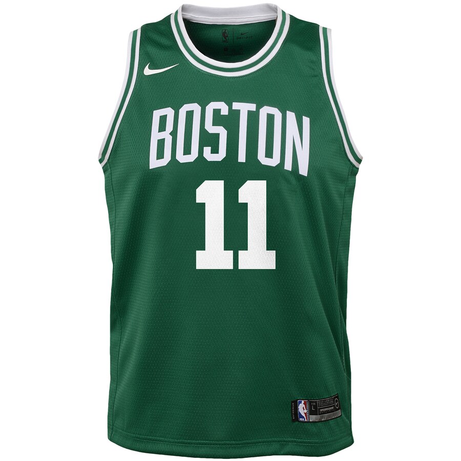 Alternative view of Kyrie Irving Boston Celtics Youth Swingman Jersey Green - Icon Edition
