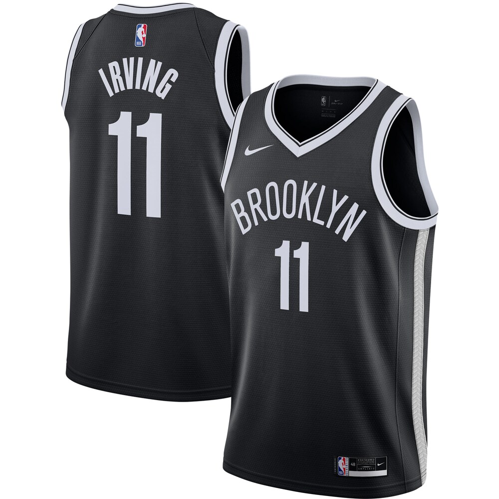 Kyrie Irving Brooklyn Nets 2020/21 Swingman Basketball Jersey - Black - Icon Edition