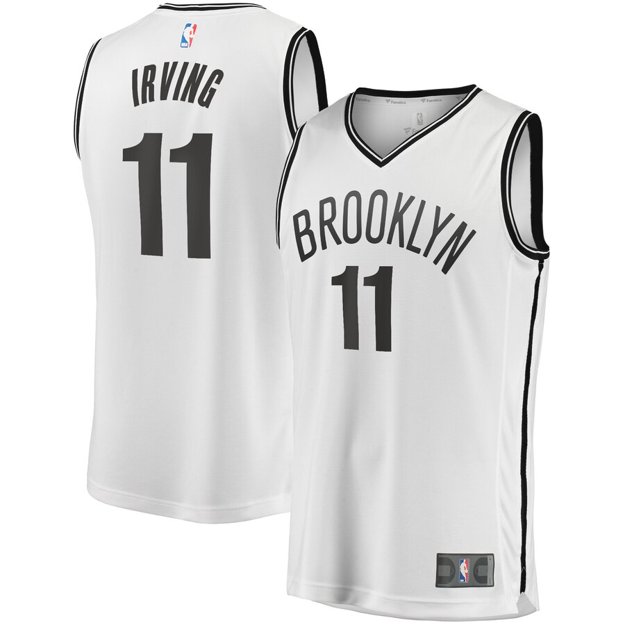 Kyrie Irving Brooklyn Nets Fanatics Branded 2019 Fast Break Player Movement Basketball Jersey – Icon Edition – White