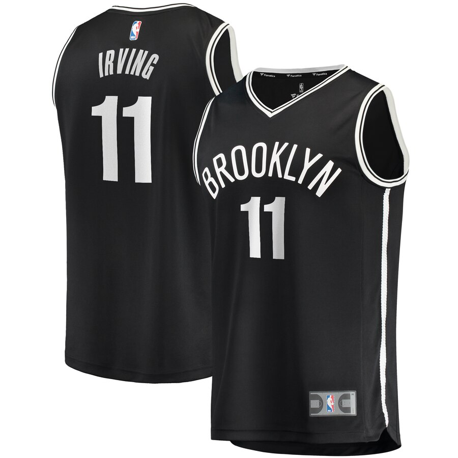 Kyrie Irving Brooklyn Nets Fanatics Branded 2019/20 Fast Break Replica Basketball Jersey Black - Icon Edition