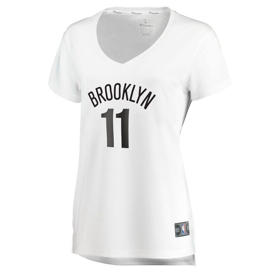 Alternative view of Kyrie Irving Brooklyn Nets Fanatics Branded Women's Fast Break Player Basketball Jersey - Association Edition - White