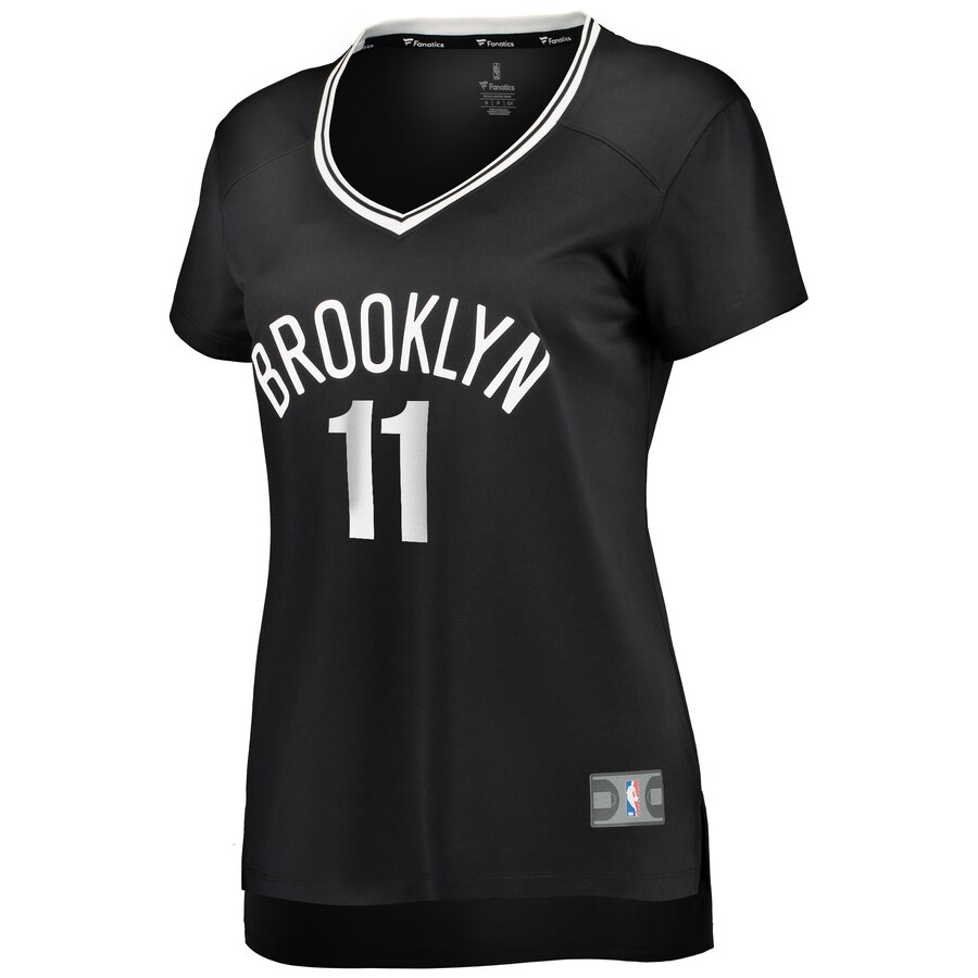 Alternative view of Kyrie Irving Brooklyn Nets Fanatics Branded Women's Fast Break Player Basketball Jersey - Icon Edition - Black