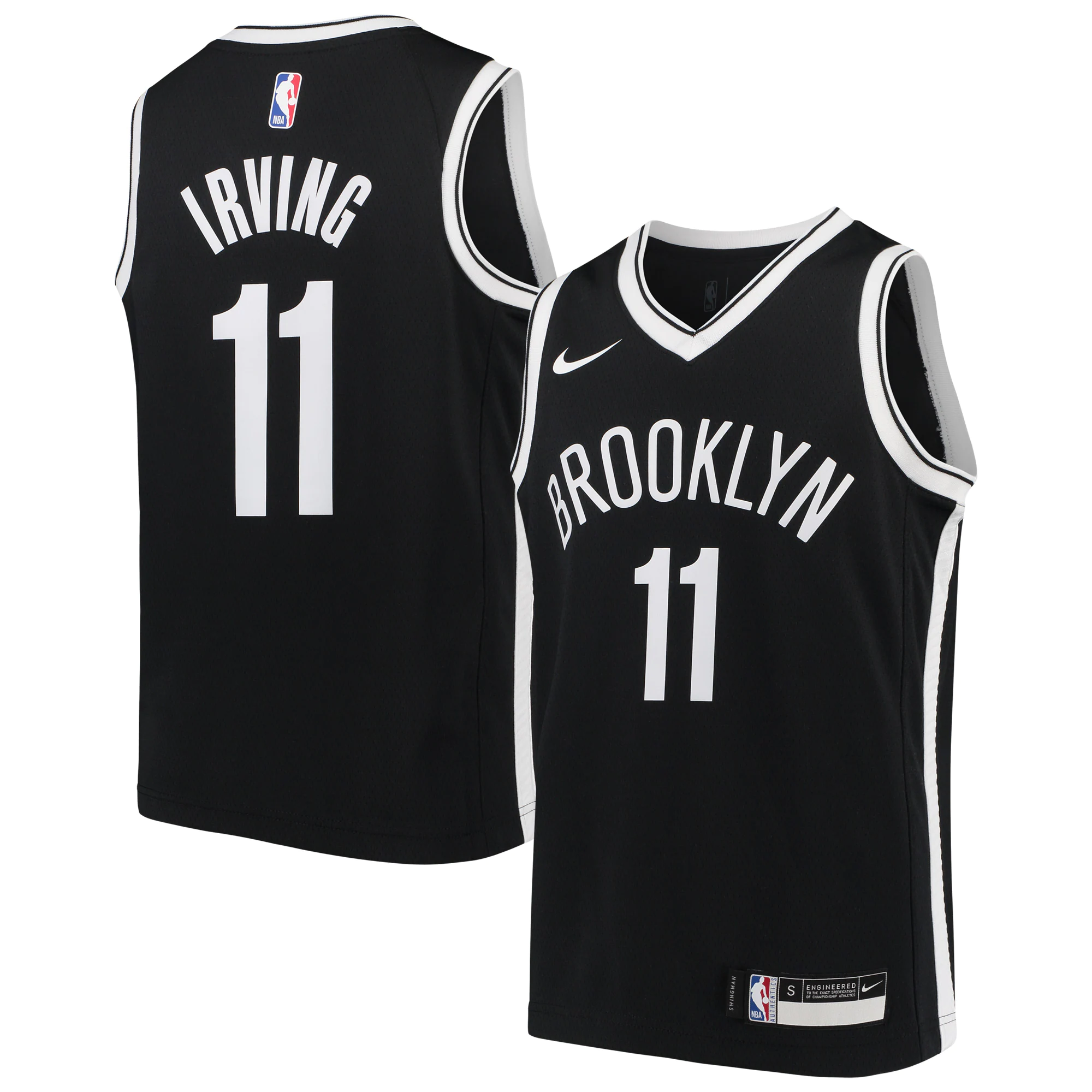 Kyrie Irving Brooklyn Nets Youth Swingman Basketball Jersey - Icon Edition - Black