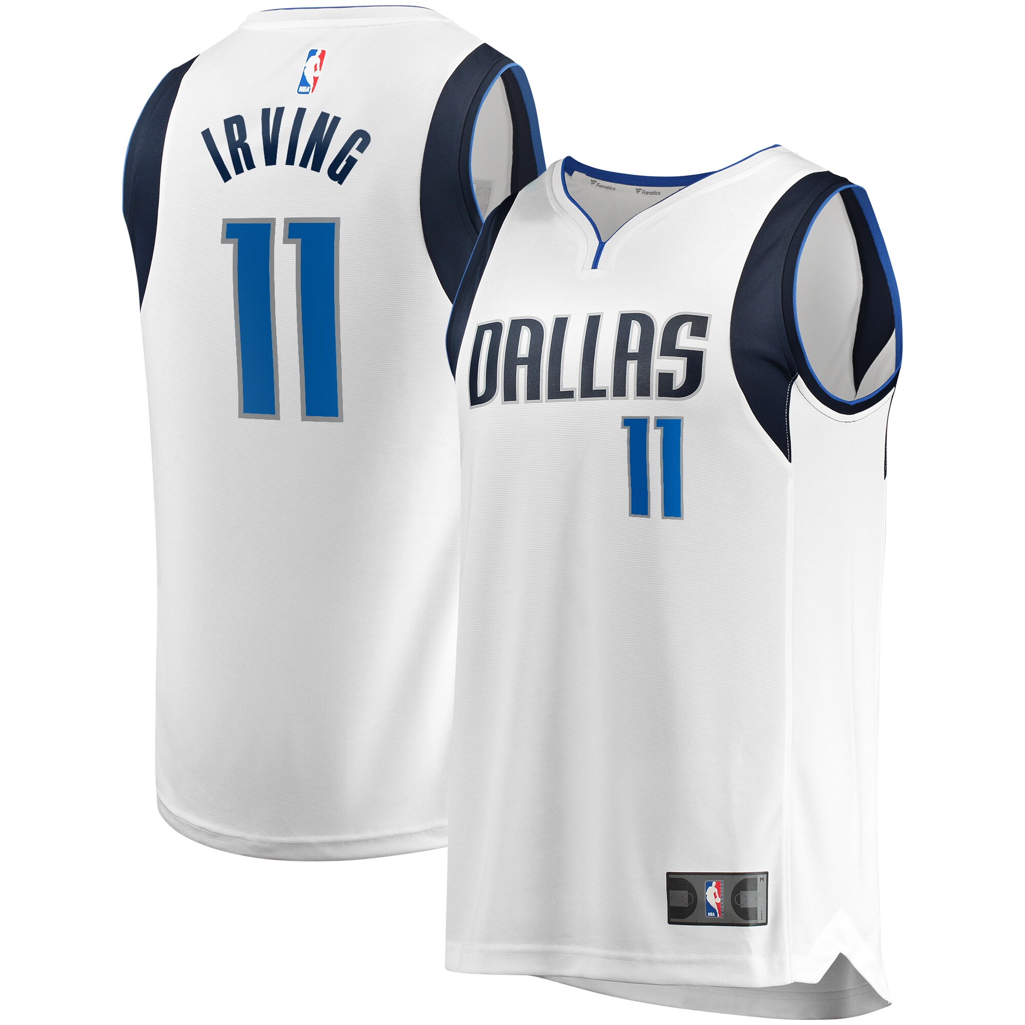 Kyrie Irving Dallas Mavericks Fanatics Youth Fast Break Replica Player Basketball Jersey - Association Edition - White