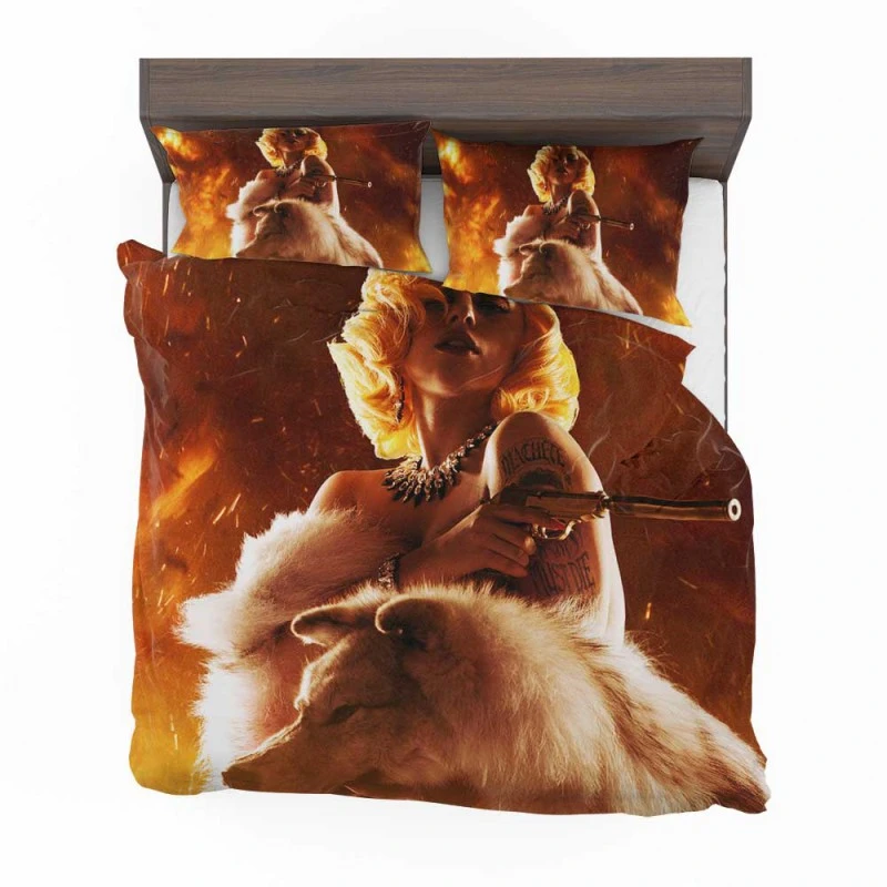 Alternative view of La Chameleón In Lady Gaga Machete Kills Movie Bedding Set - Custom Bedding Set