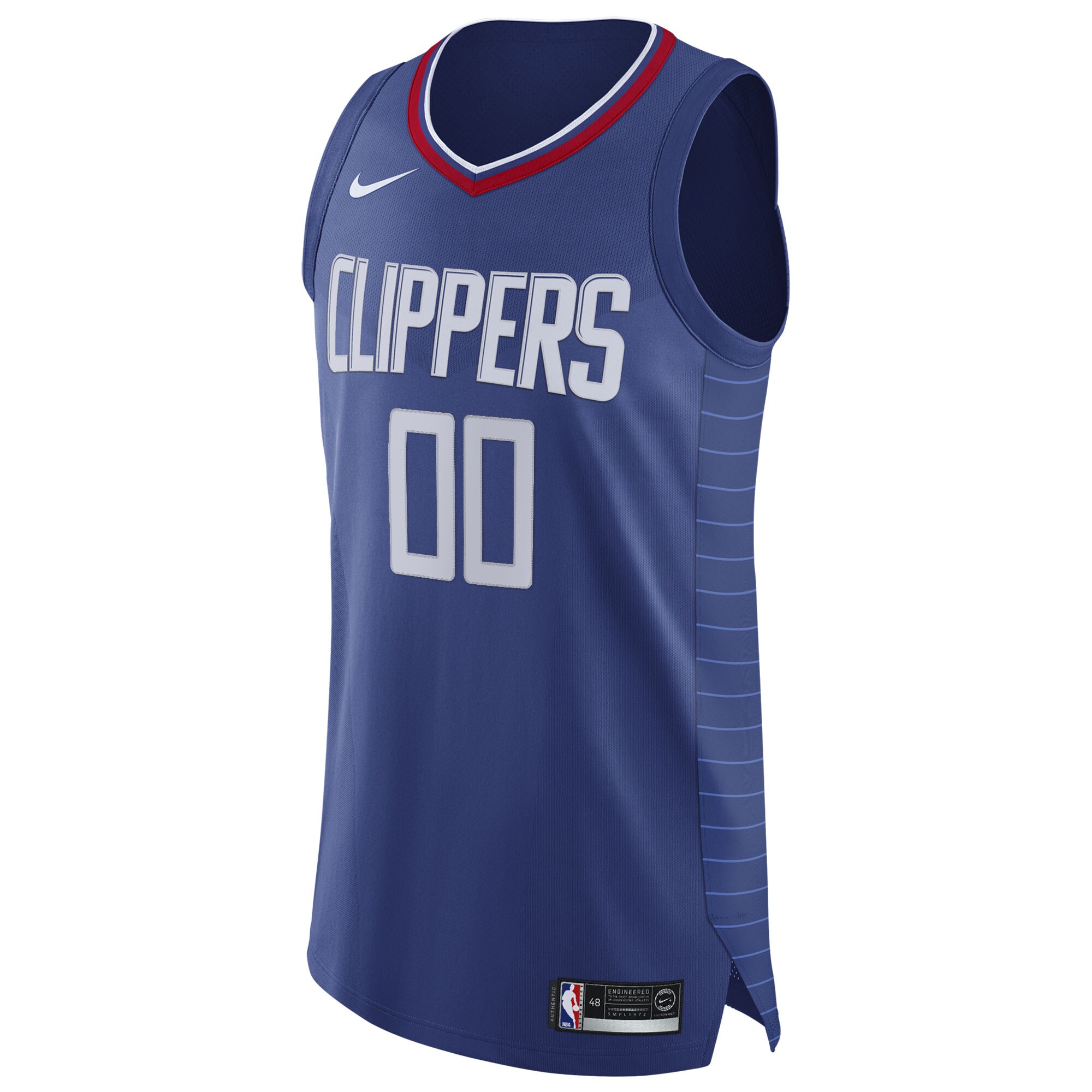 Alternative view of La Clippers 2020/21 Authentic Custom Basketball Jersey Blue - Icon Edition
