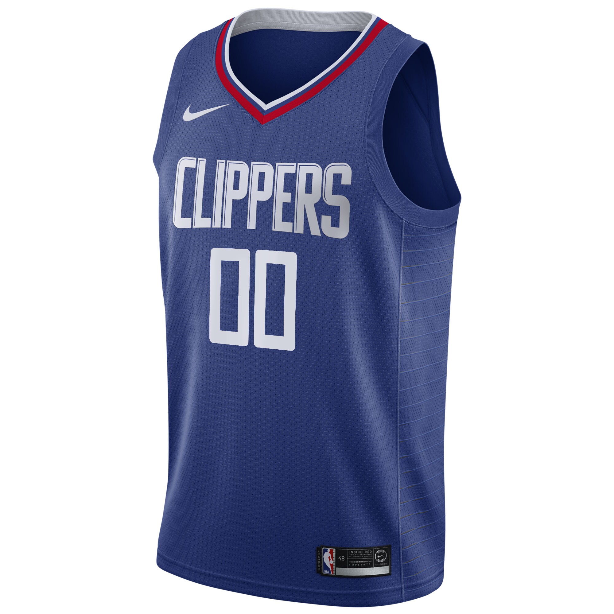 Alternative view of La Clippers 2020/21 Swingman Custom Basketball Jersey - Icon Edition - Royal