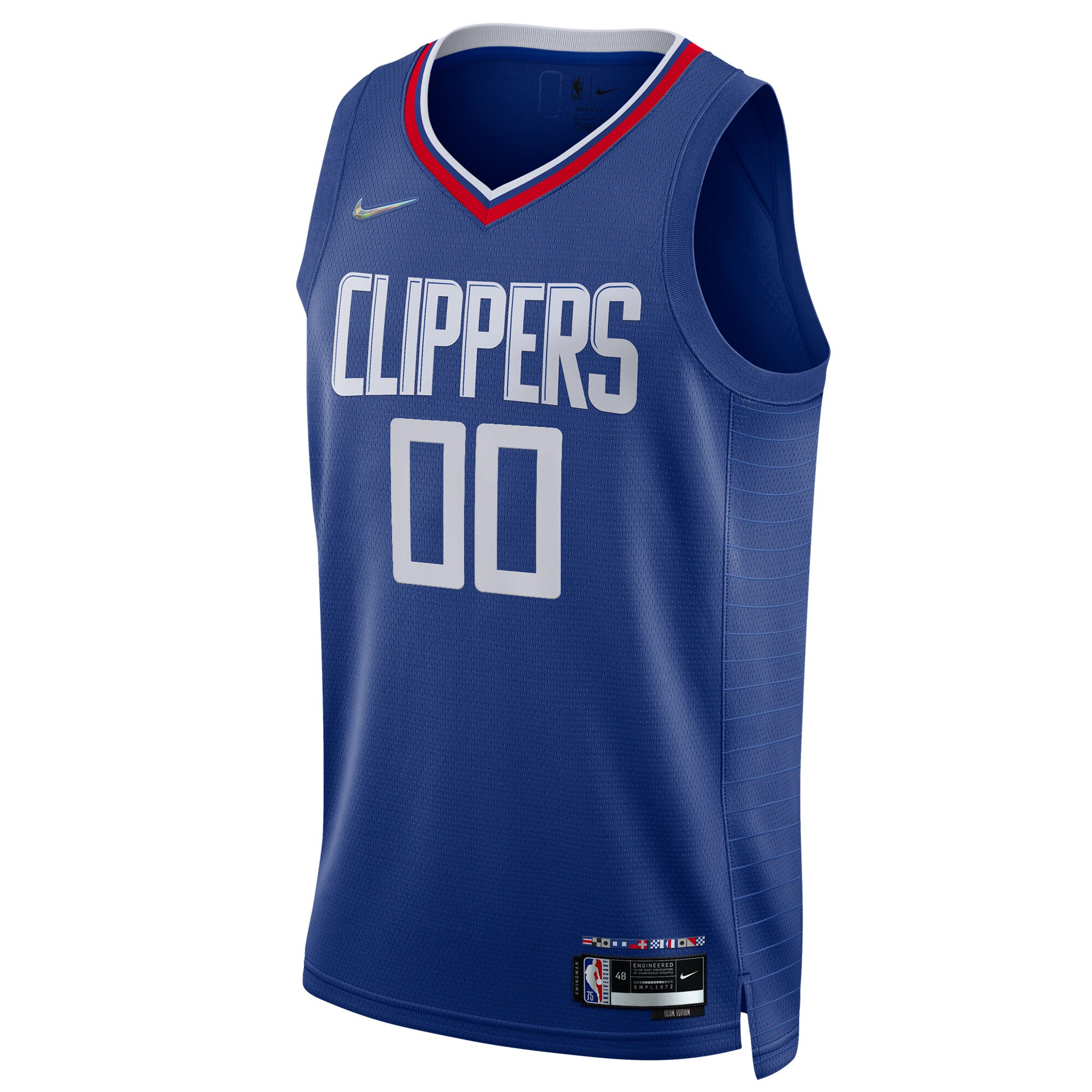 Alternative view of La Clippers 2021/22 Diamond Swingman Custom Basketball Jersey - Icon Edition - Royal