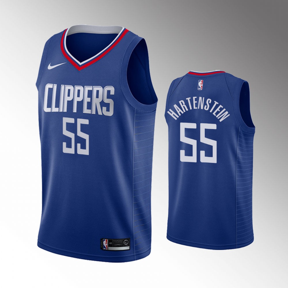 La Clippers #55 Isaiah Hartenstein Icon Edition Blue Basketball Jersey