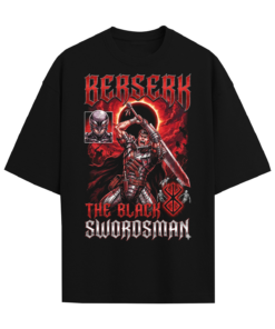 Berserk Guts Black Swordsman Vintage 90s Dark Fantasy Anime Heavy Metal