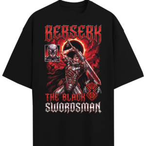 Berserk Guts Black Swordsman Vintage 90s Dark Fantasy Anime Heavy Metal