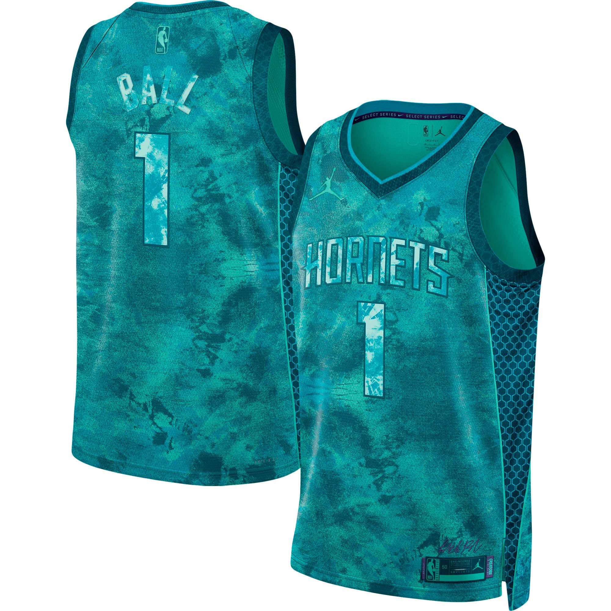 LaMelo Ball 1 Charlotte Hornets Unisex Select Series Swingman Basketball Jersey - Printing - JS647 