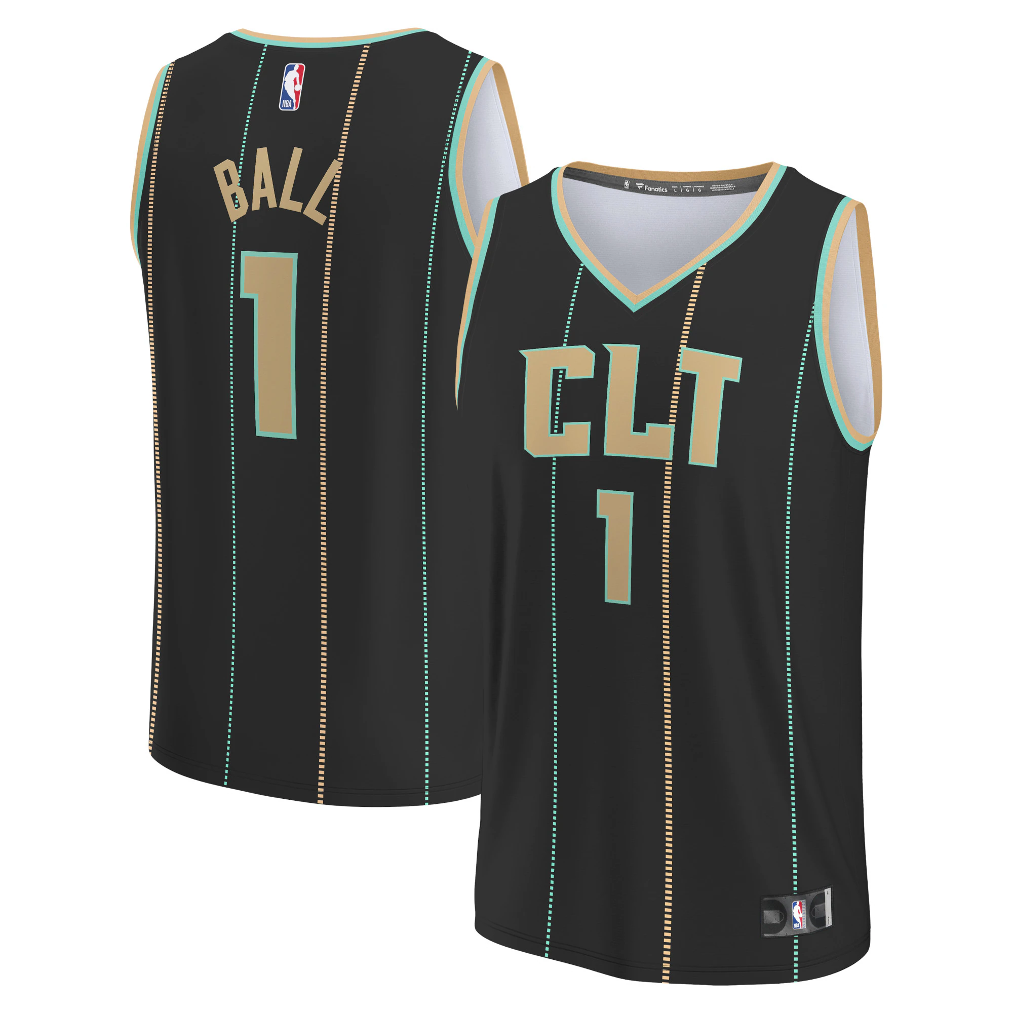 Lamelo Ball Charlotte Hornets Fanatics Branded 2022/23 Fastbreak Basketball Jersey - City Edition - Black