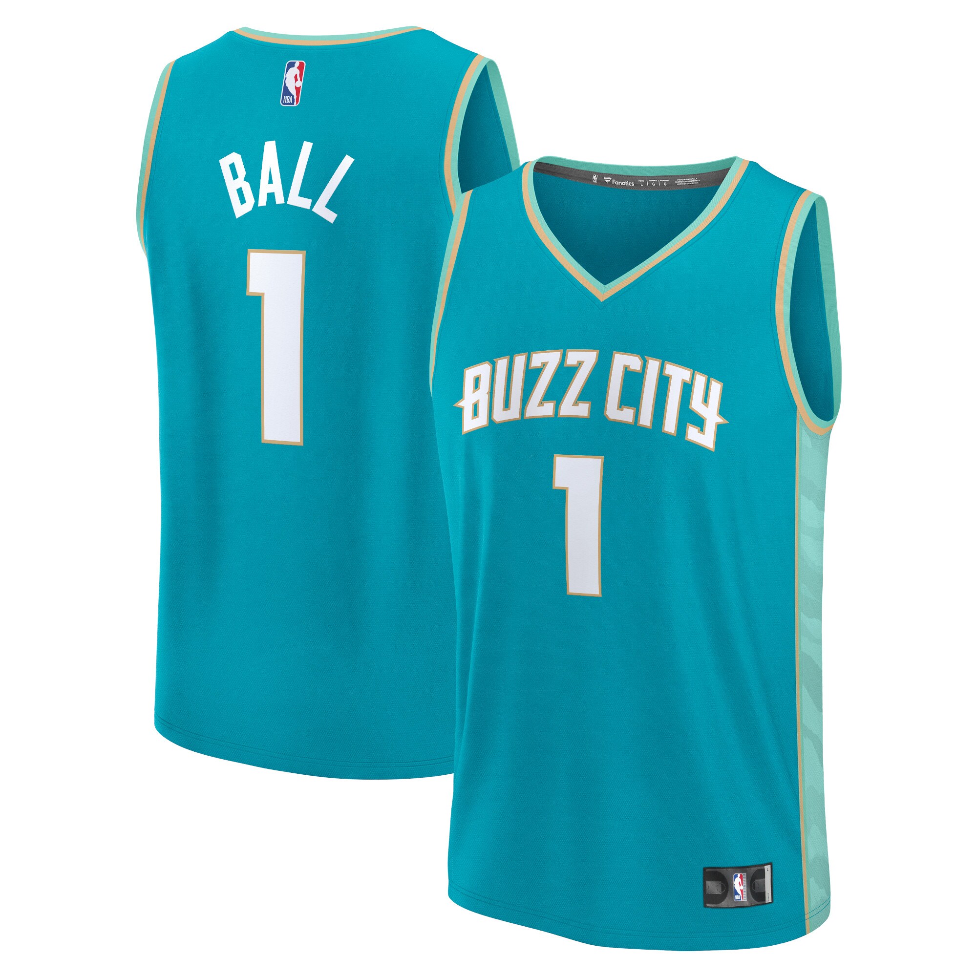 Lamelo Ball Charlotte Hornets Fanatics Fast Break Basketball Jersey - Teal - City Edition