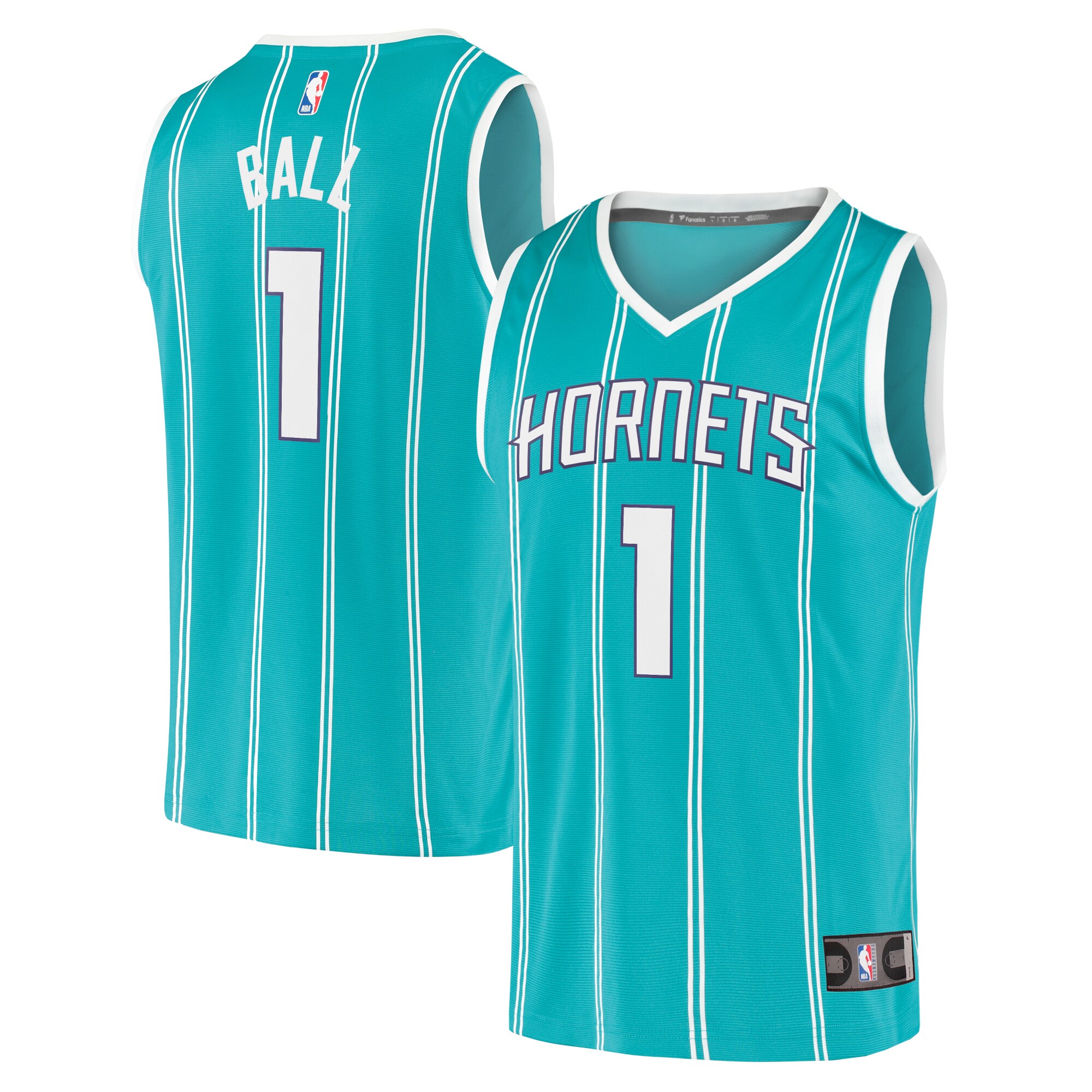 Lamelo Ball Charlotte Hornets Fanatics Youth Fast Break Player Basketball Jersey – Icon Edition – Teal