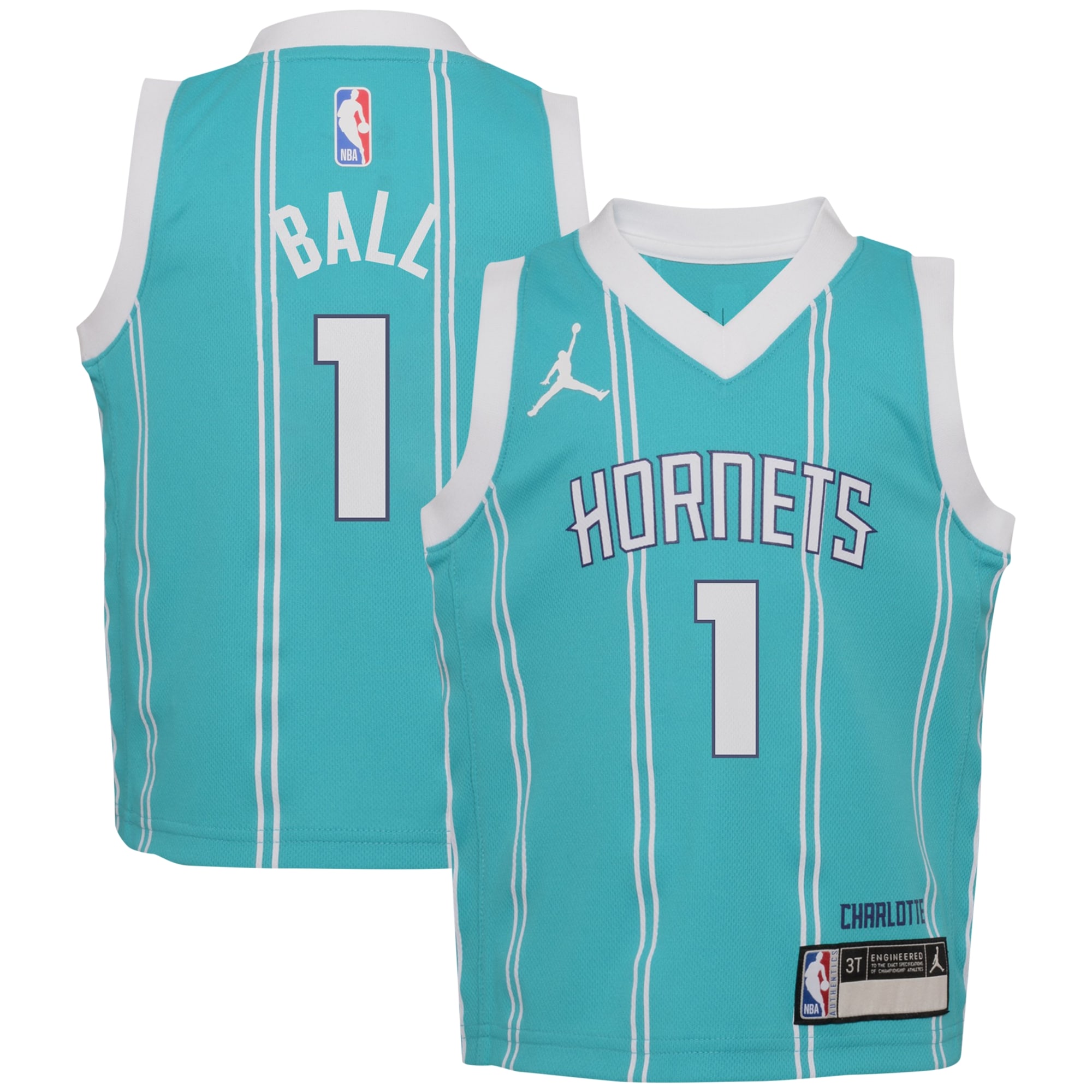 Lamelo Ball Charlotte Hornets Jordan Brand Infant Swingman Player Basketball Jersey - Icon Edition - Teal