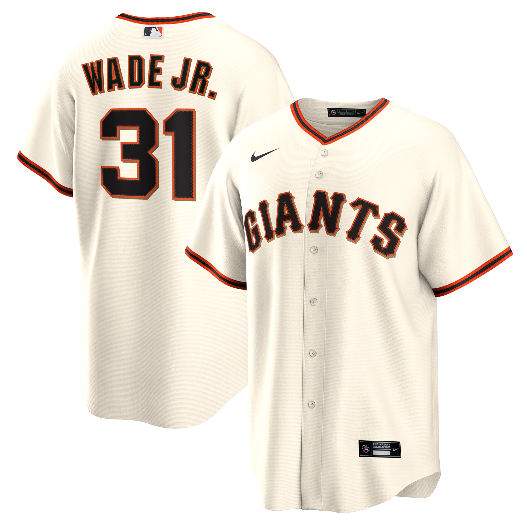 Lamonte Wade Jr. San Francisco Giants Home Replica Player Baseball Jersey - Cream